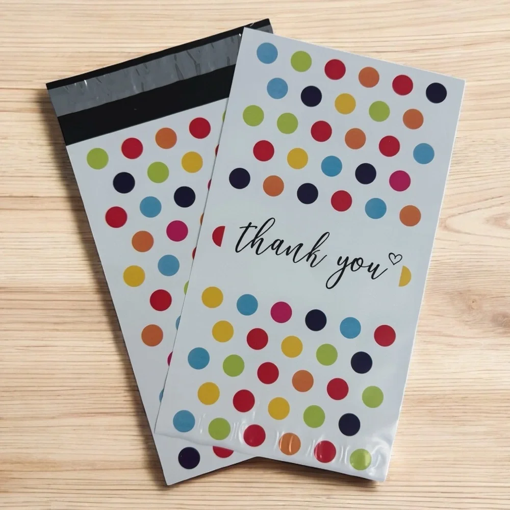 (10) 6x9 Thank you Poly Mailers